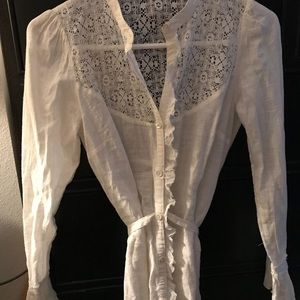 Free People lace shirt